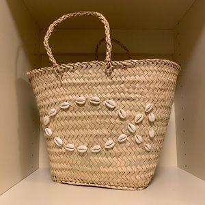 Blooming Dreamer Woven Fish Basket Bag
